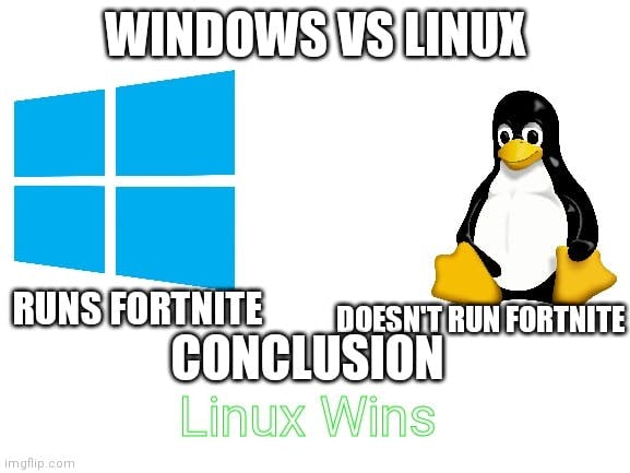 Linux Windows meme